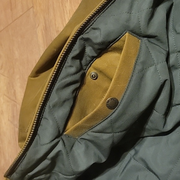 Filson Jackets & Coats Filson Tin Cloth Hoodie Jacket Dark Tan Mens